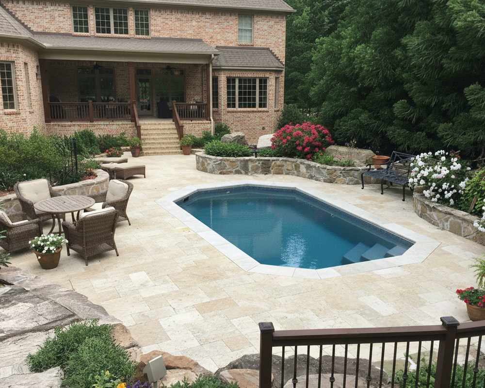 coral reef fiberglass pool for sale